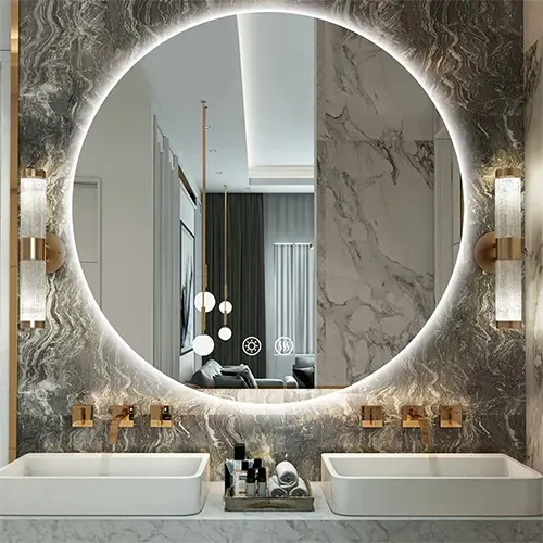 Modern bathroom plumbing project